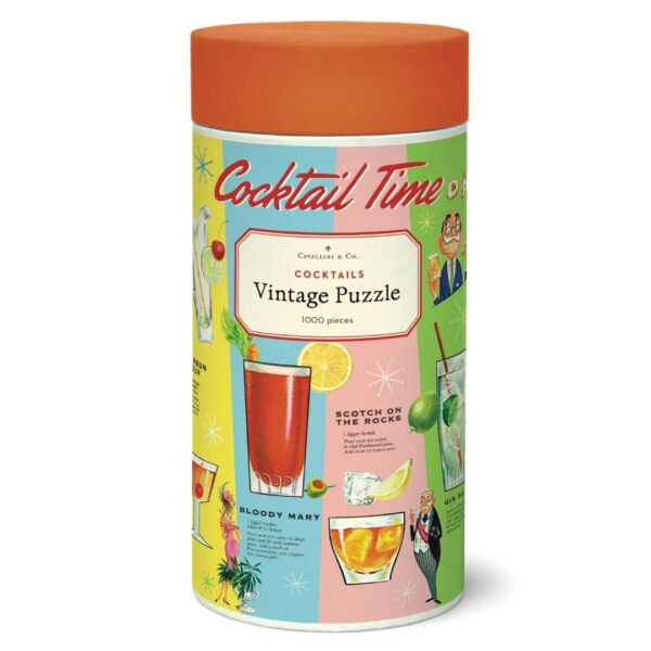 Puzzles Cavallini Coktails 1000 pièces