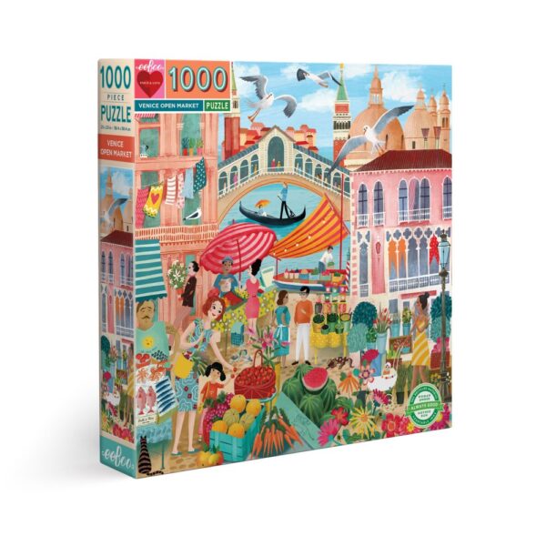 Puzzle Venice Open Market - Eeboo - 1000 pièces
