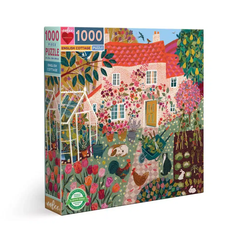 Puzzle English Cottage - Eeboo - 1000 pièces
