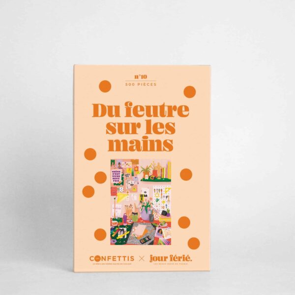 Puzzle Du feutre sur les mains - Jour férié - 500 pièces