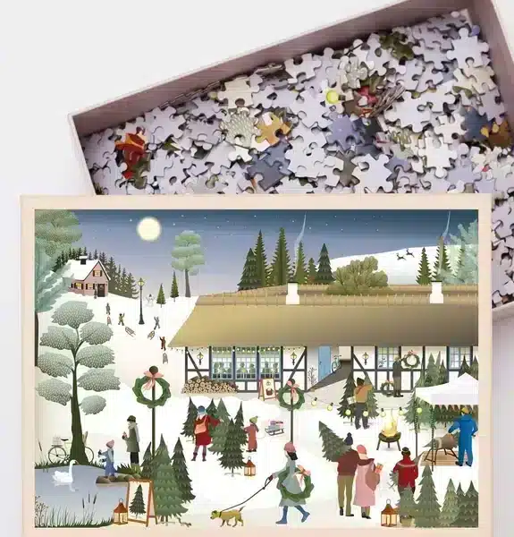 Christmas tree farm puzzle 1000 pièces vissevasse