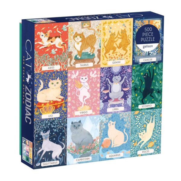 Cat Zodiac galison puzzle 500 pièces
