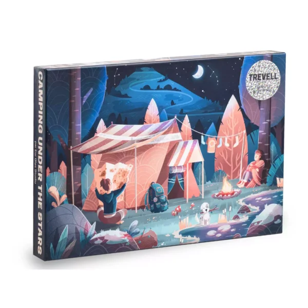 puzzle Camping under the stard Trevell de Trevell 1000 pièces