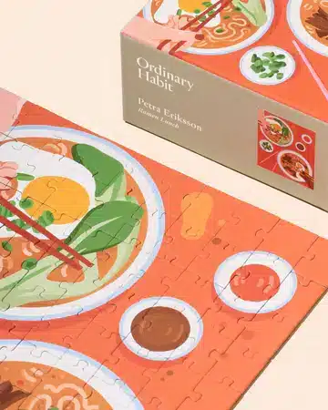 ramen lunch ordinary habit puzzle 100 pièces boutique