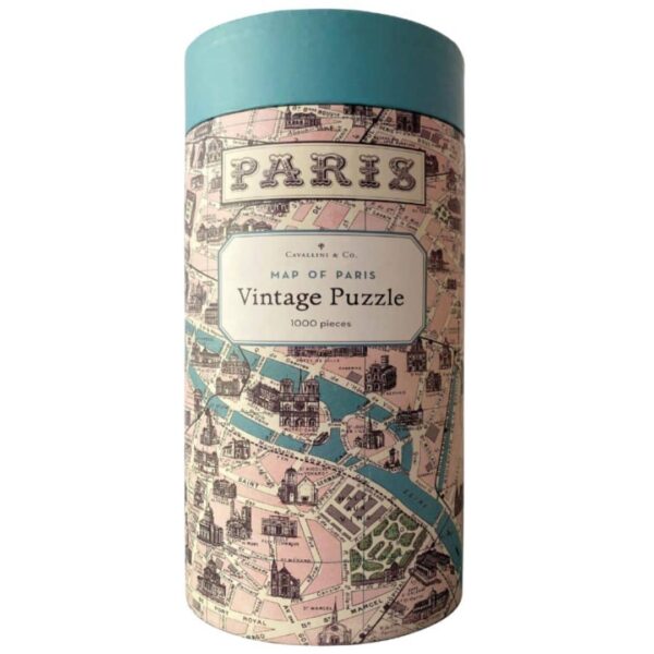 map of paris puzzle cavallini 1000 pièces