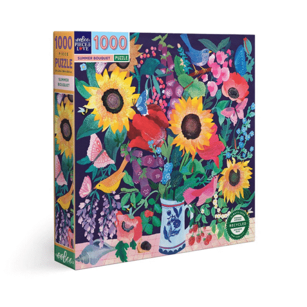 summer bouquet puzzle eeboo 1000 pièces
