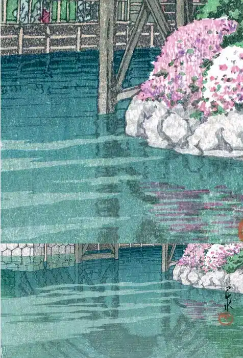 Puzzle Les glycines à Kameido michele wilson 250 pièces