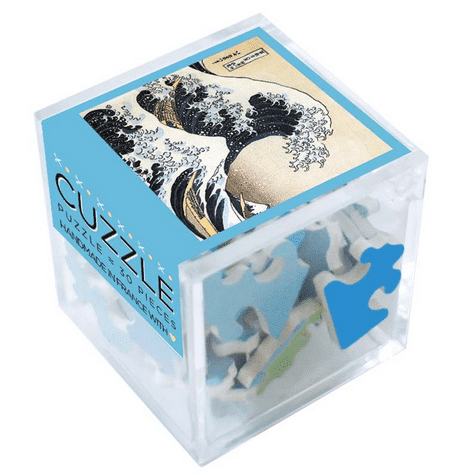 mini puzzle vague de michele wilson de 30 pièces, puzzle en bois