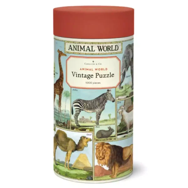 puzzle animal world cavallini 1000 pièces