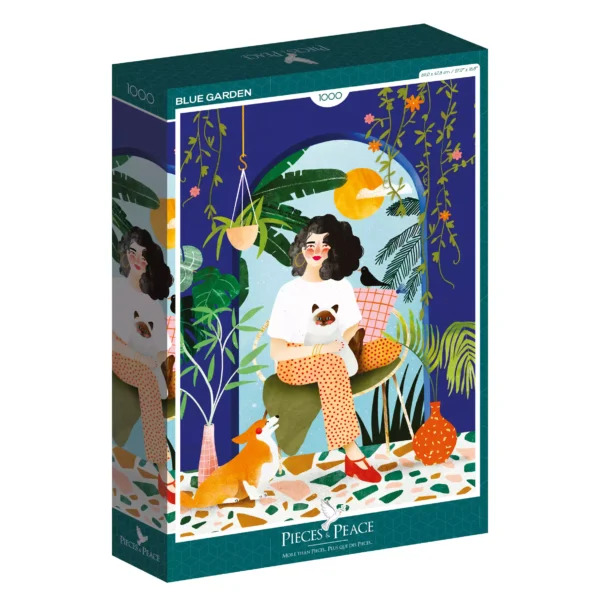 puzzle blue garden pieces & peace 1000 pièces
