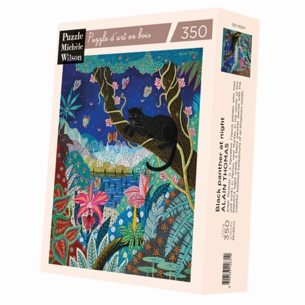 puzzle panthère noire nocturne michele wilson 350 pièces