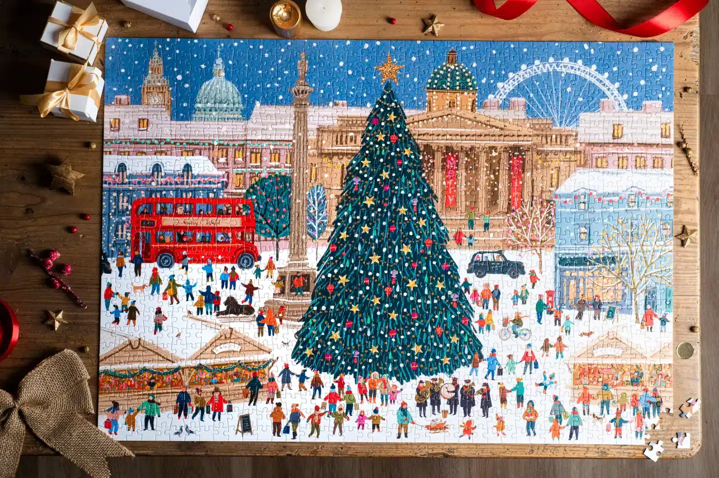 puzzle christmas at london trevell 1000 pièces