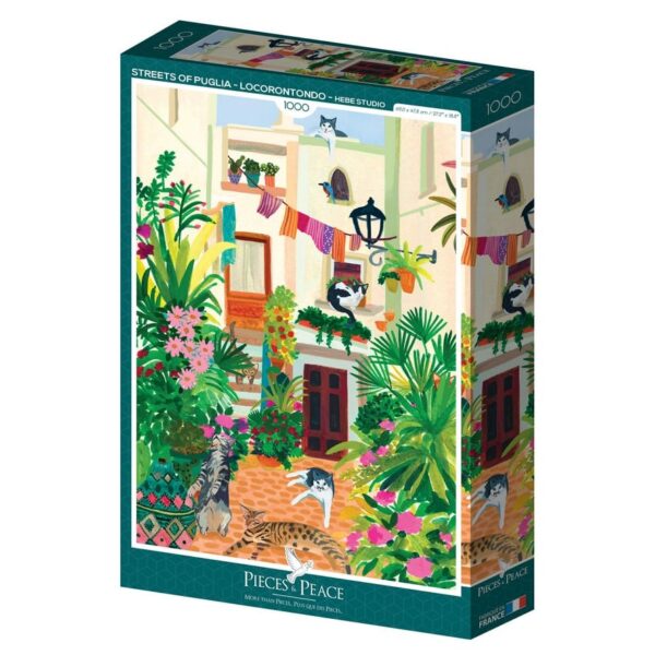 puzzle Streets of Puglia mosque 1000 pièces pieces and peace