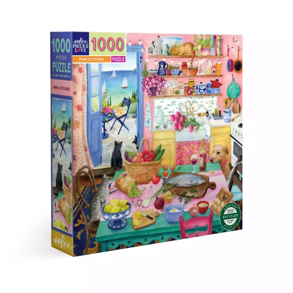 Puzzle Pink Kitchen 1000 pièces eeboo