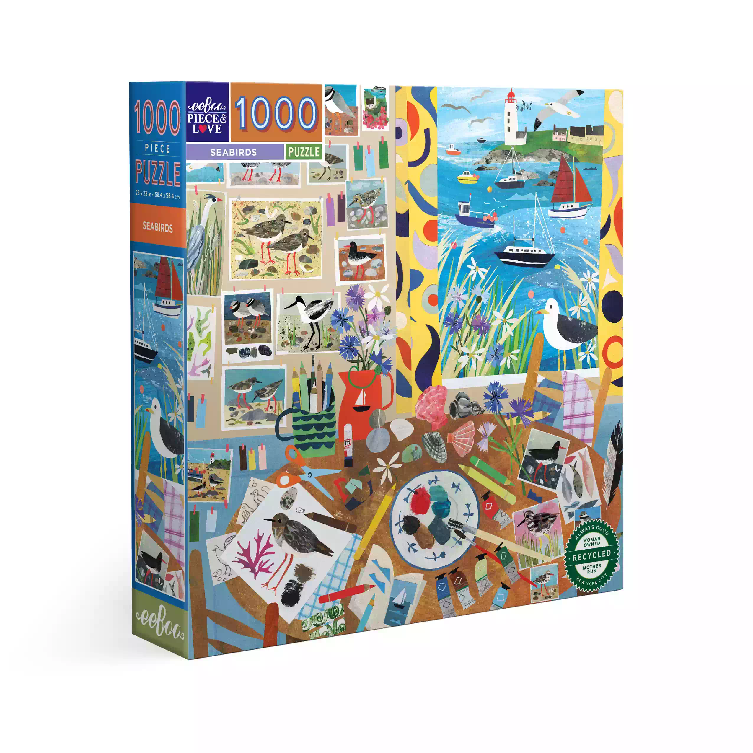 Puzzle Seabirds 1000 pièces eeboo