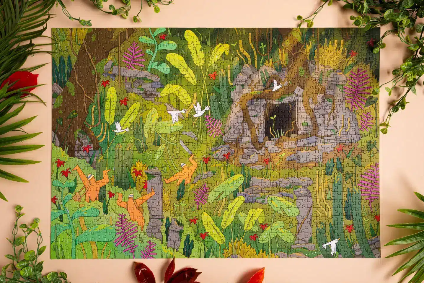puzzle ruines perdues les editions heol 1000 pièces