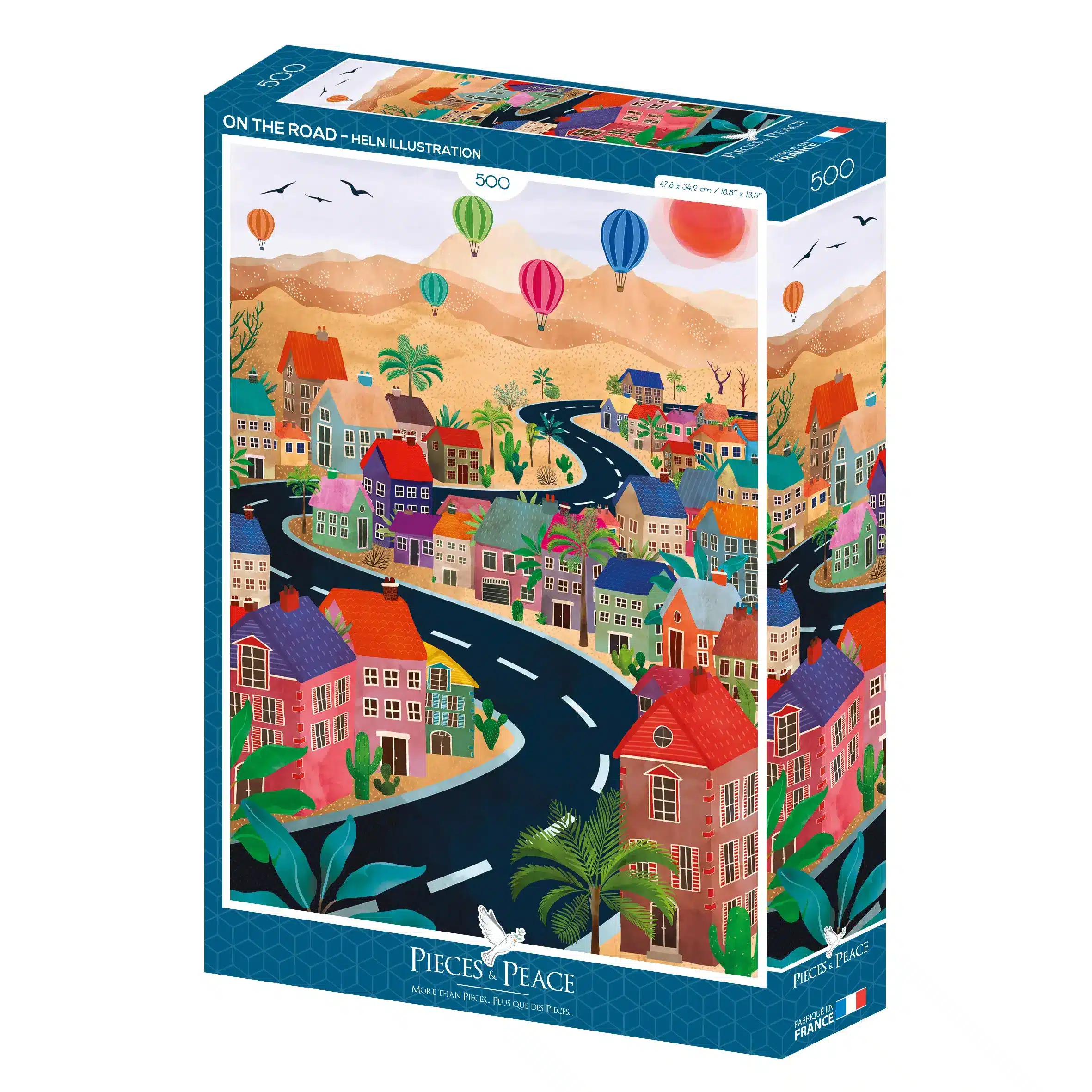 puzzle Sur la route pieces & peace 500 pièces