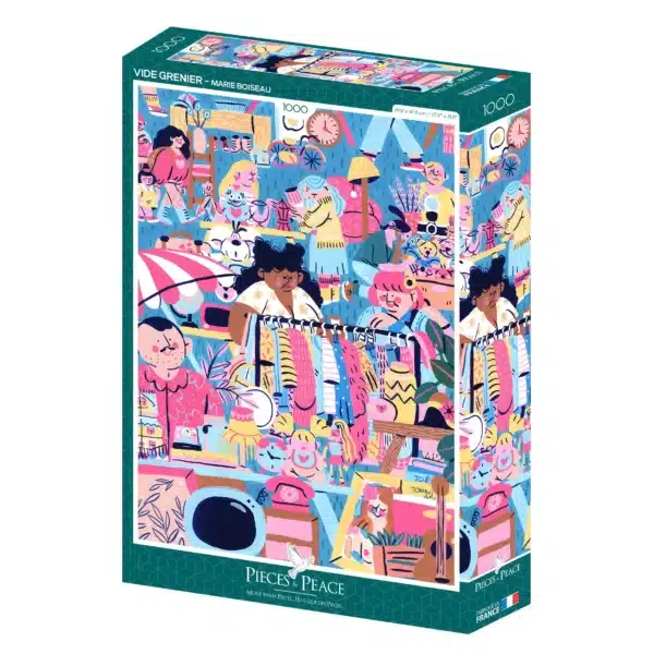 puzzle Vide-grenier pieces & peace 1000 pièces