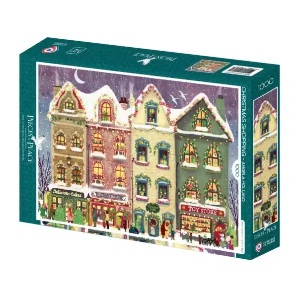 puzzle christmas shopping pieces & peace 1000 pièces