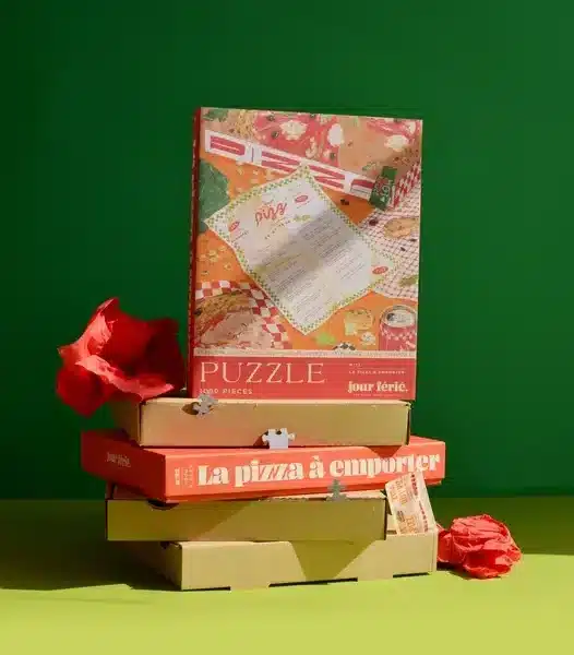 Puzzle Pizza à emporter 1000 pièces Jour Férié