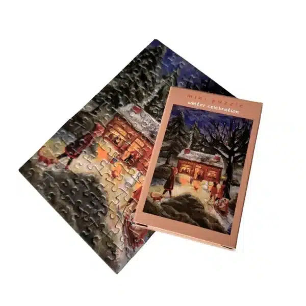 mini puzzle winter celebration de la marque Esther Bennink