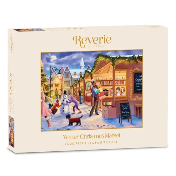 puzzle Winter Christmas Market de 1000 pièces de la marque Reverie Puzzle
