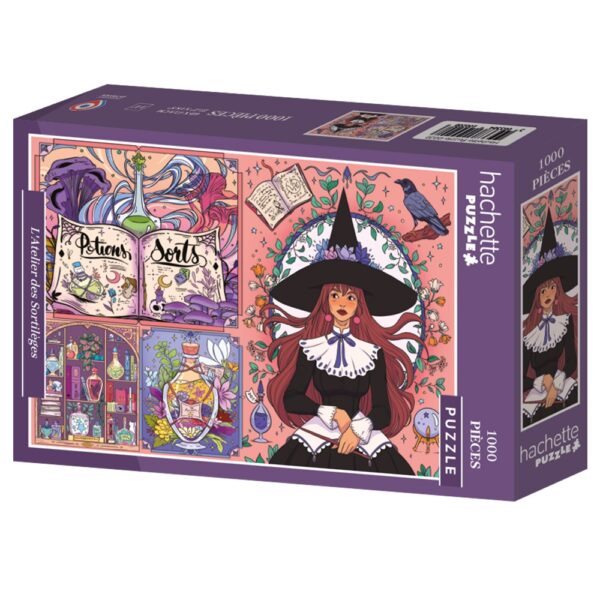 puzzle l'atelier des sortilèges de la marque hachette en 1000 pièces