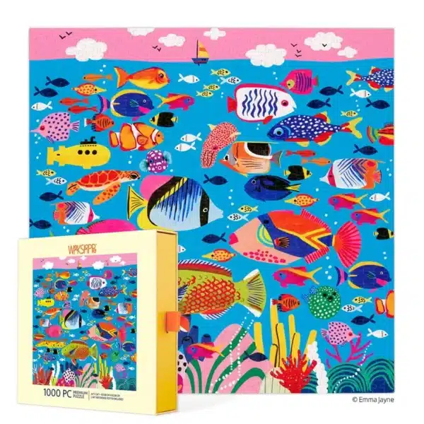 Puzzle Colorful Ocean de 1000 pièces de la marque Werkshoppe