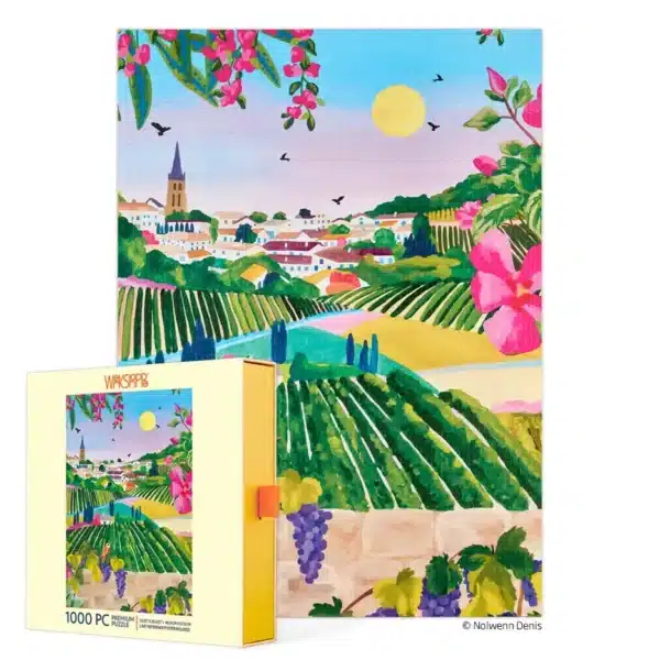 Puzzle Village Vineyard de 1000 pièces de la marque Werkshoppe