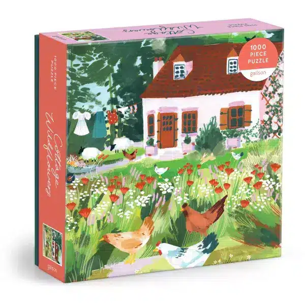 puzzle cottage wildflowers de galison de 1000 pièces