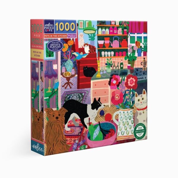 puzzle Pets in the Kitchen de la marque Eeboo de 1000 pièces