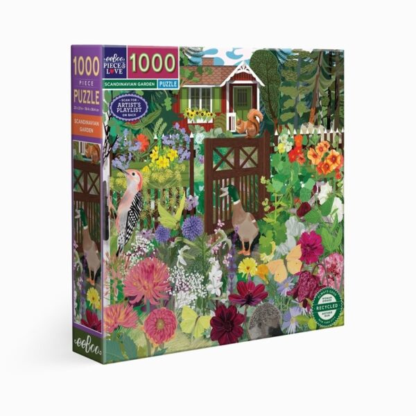 puzzle Scandinavian Garden de la marque Eeboo de 1000 pièces
