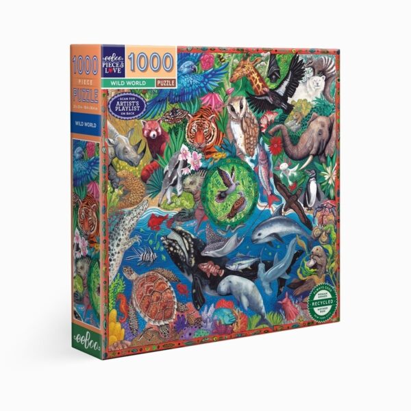 puzzle Wild World de la marque Eeboo de 1000 pièces