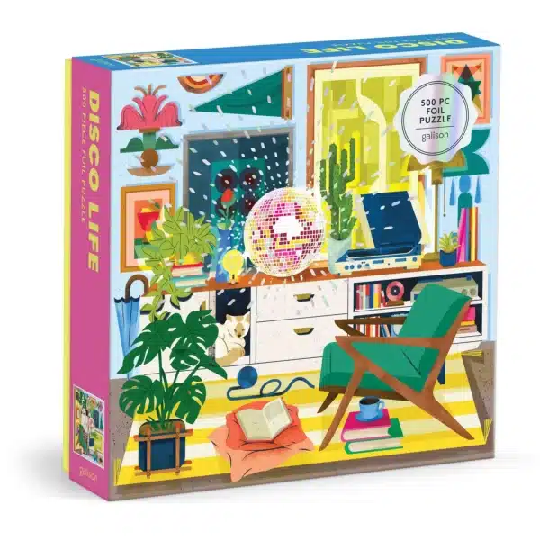 Puzzle Disco Life de la marque galison composé de 500 pièces