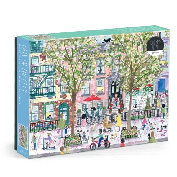 puzzle Cats in the City de la marque galison et composé de 1000 pièces