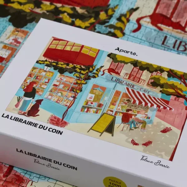 puzzle La Librairie du coin de la marque Aparté de 1000 pièces