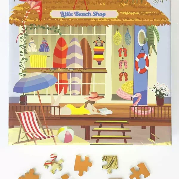 puzzle little beach shop de vissevasse de 150 pièces