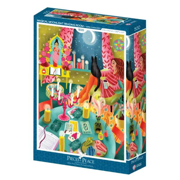 puzzle Magical Moonlight Reading Room de Pieces & Peace de 500 pièces