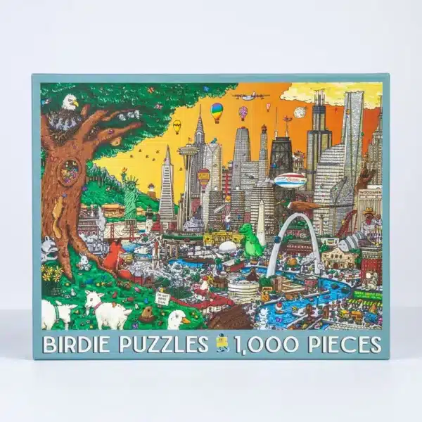 puzzle road trip de la marque birdie et composé de 1000 pièces