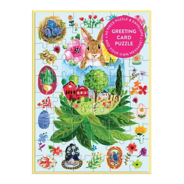 puzzle carte artisanal eggs de galison de 60 pieces