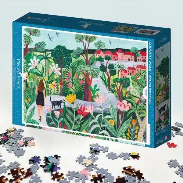 puzzle country walk 1500 pièces pieces and peace