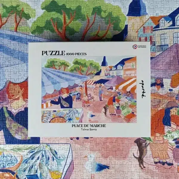 puzzle place du marché de aparté de 1000 pièces
