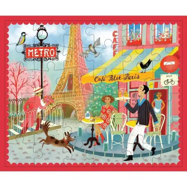puzzle café paris de eeboo de 36 pièces