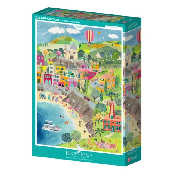 Puzzle balade en Italie de pieces and peace de 2000 pièces
