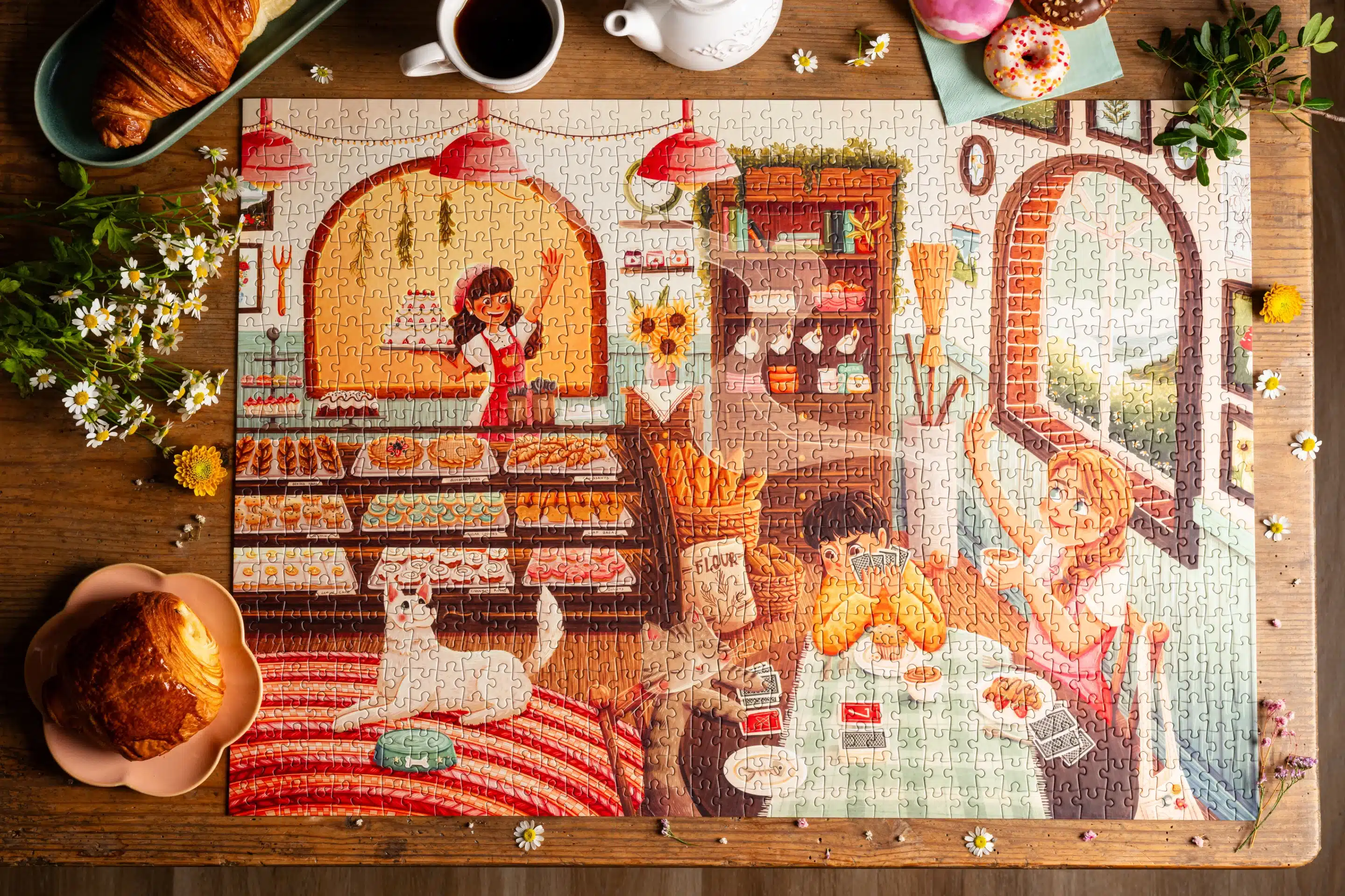 puzzle cozy café trevell 1000 pièces