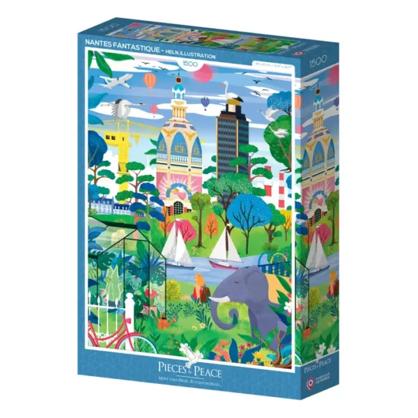 puzzle Nantes fantastique de pieces and peace de 1500 pièces