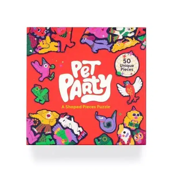 Puzzle Pet Party de Laurence King de 50 pièces