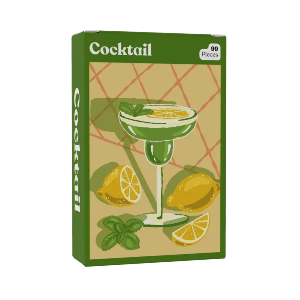 mini puzzle cocktail de puzzledly de 99 pièces