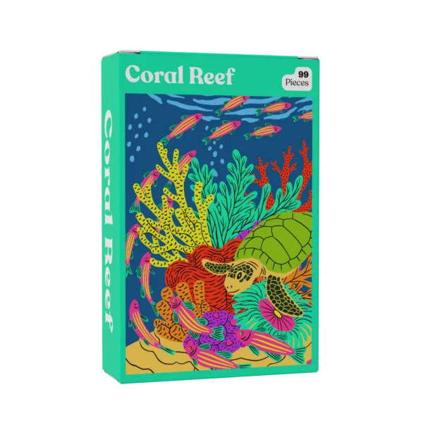 mini puzzle coral reef de puzzledly de 99 pièces