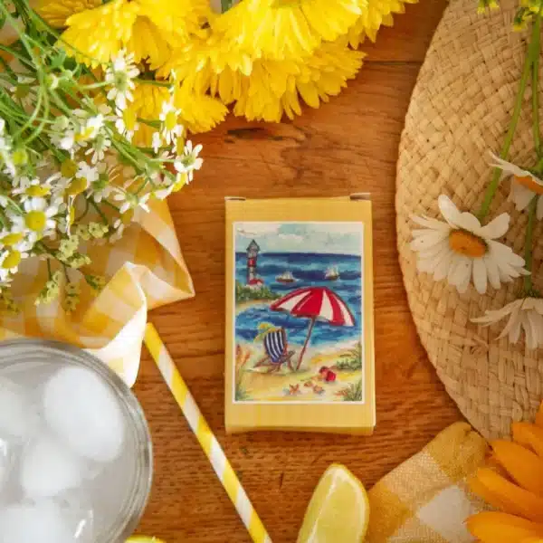 mini puzzle l'été à la mer, puzzle caro from woodland, puzzle illustré adult de 99 pièces